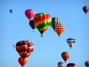 hot air balloons